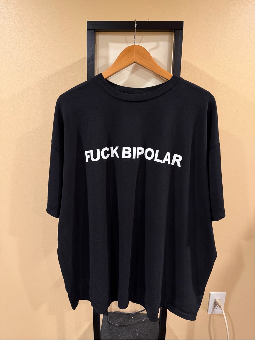 Kanye West Yeezy Bully Merch Ye TS-07 Live “F Bipolar” Black T-Shirt